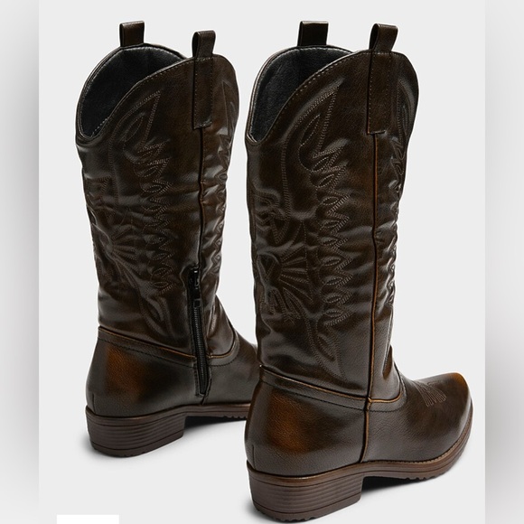 Simons Brown Western Ankle Boots – Size EU 40 (Brand New) - Picture 4 of 15